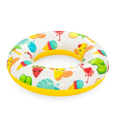 BESTWAY Kids Pool with Swim Ring & Ball 4ft x 8in | Inflatable Play Pool Set