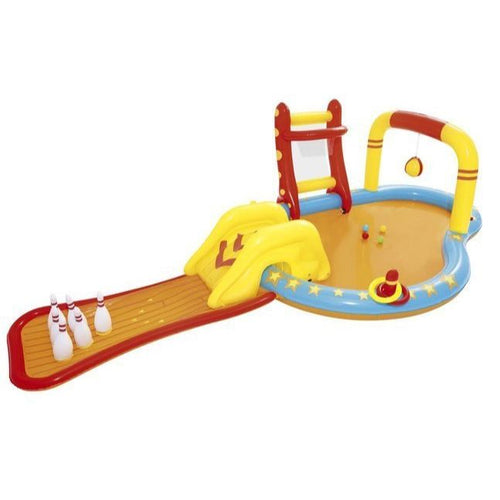 BESTWAY Lil Champ Bowling Play Pool Centre 14ft 3in x 7ft x 3ft 10in | Kids Inflatable Water Play Center