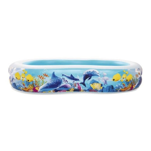 BESTWAY Nemo PVC Kids Play Pool 8ft 7in x 5ft 2in x 1ft 6in | Large Inflatable Splash Pool