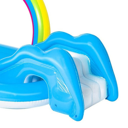BESTWAY Rainbow Water Play Centre Pool 8ft 5in x 4ft 9in x 2ft 11in | Kids Inflatable Play Pool