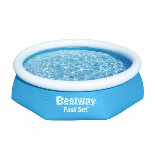 BESTWAY Round Fast Set Expansion Pool 8ft x 2ft | Easy Setup Family Pool