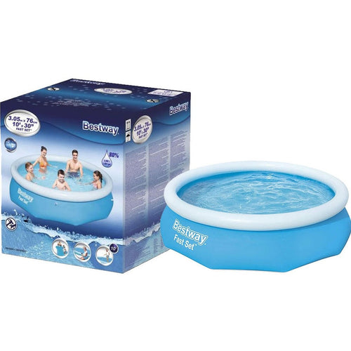 BESTWAY Round Inflatable Swimming Pool 10ft x 2ft 6in | Family Splash Pool