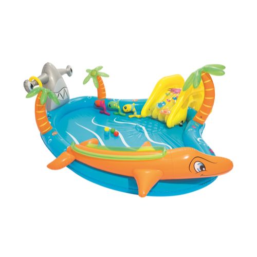 BESTWAY Sea Life Play Centre Pool 9ft 2in x 8ft 5in x 2ft 10in | Kids Inflatable Water Play Center