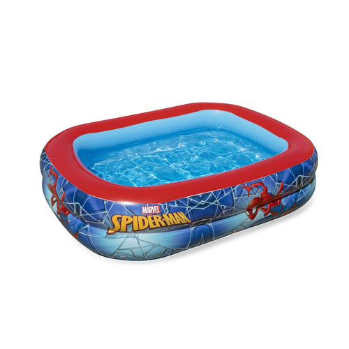 BESTWAY Spider-Man Soft Edge Kids Pool 6ft 7in x 4ft 9.5in x 1ft 7in | Inflatable Family Pool