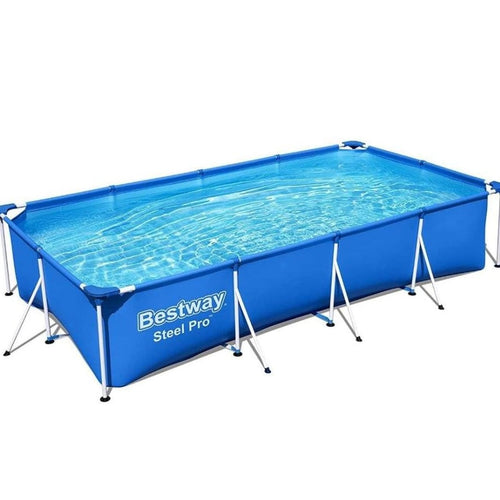 BESTWAY Steel Pro Detachable Kids Pool 13ft 1in x 6ft 11in x 2ft 8in | Above Ground Family Pool