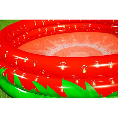 BESTWAY Sweet Strawberry Kids Pool 5ft 6in x 1ft 3in | Easy Setup Inflatable Pool