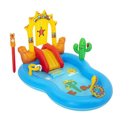 BESTWAY Wild West Play Centre Pool 8ft 8in x 6ft 2in x 4ft 7in | Kids Inflatable Water Play Center