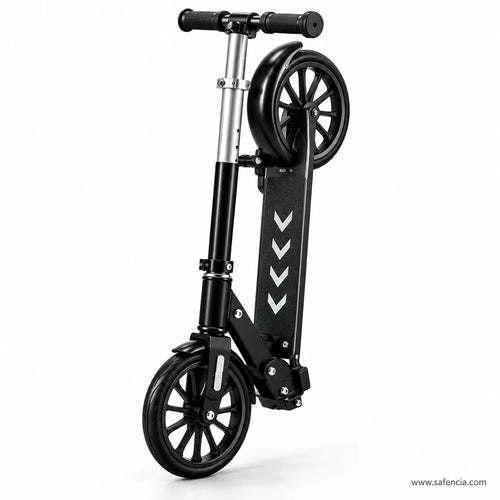 Black Big Wheel Foldable Kick Scooter for Kids