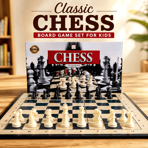 Classic Chess Board Game Set for Kids – 18-Inch Board