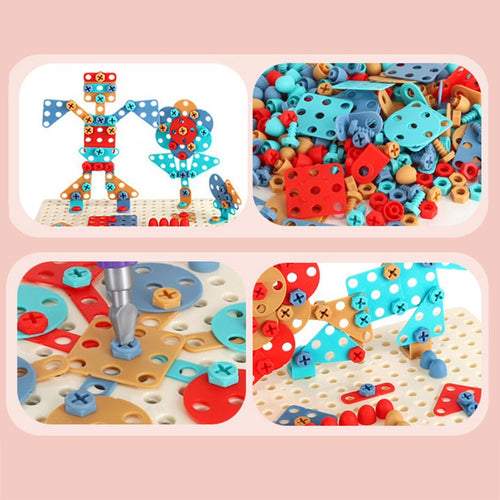 Creative Mosaic Blocks Table Set for Kids β 259 Pieces
