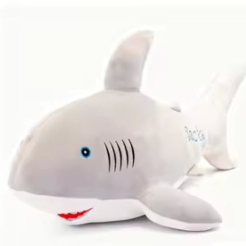 Cute Ocean Shark Plush Toy with Soft Fins & Embroidered Details (60 CM)