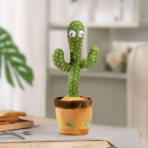 Dancing Cactus Toy | Singing Talking Rechargeable Plush