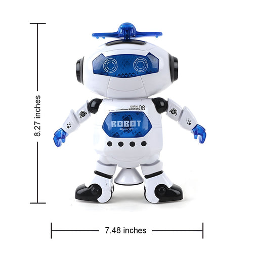 Dancing Robot Toy for Kids with 3D Flashing Lights & 360Β° Rotation