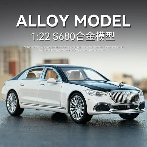 1:22 Diecast Mercedes Maybach S680 β Pullback with LED Lights & Sound