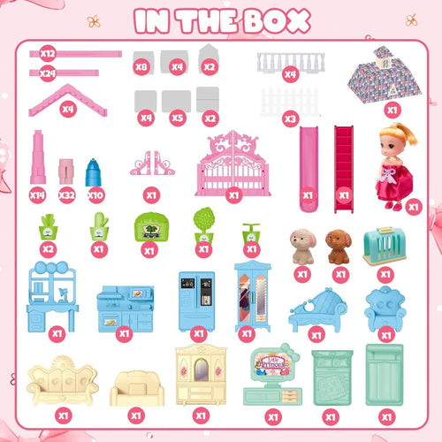 Doll House Role Play Set with Lighting Effects β 191 Pieces