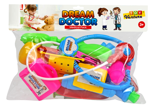 Dream Doctor Set – Portable PVC Pouch Medical Playset for Kids