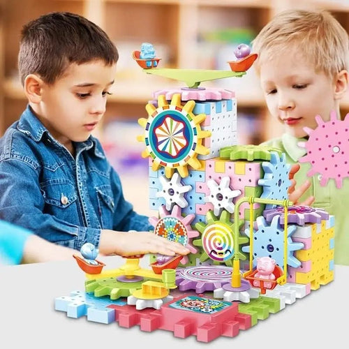 Electric Building Block Gear Toy (53/83 Pcs)