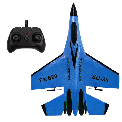 F22 Remote Control Fighter Jet Toy with LED Lights for Kids