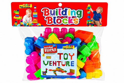 Indoor Bundle Toy Combo – Blocks, Tea Set & Fashion Doll
