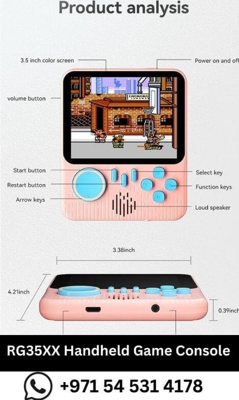 G7 Retro Handheld Game Console | 666 Built-In Games | 3.5-Inch LCD Screen