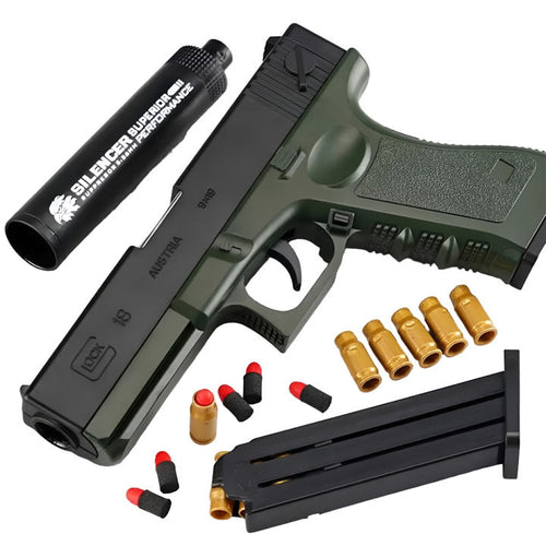 Glock Soft Bullet Gun β Shell Ejecting Foam Dart Blaster Toy for Kids