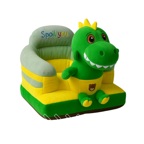 Green Dragon Baby Sofa Seater | Soft Plush Support Chair for Babies & Toddlers