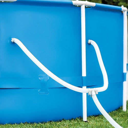 INTEX Beach Side Metal Frame Pool 12ft x 2ft 6in | Large Above Ground Kids Pool
