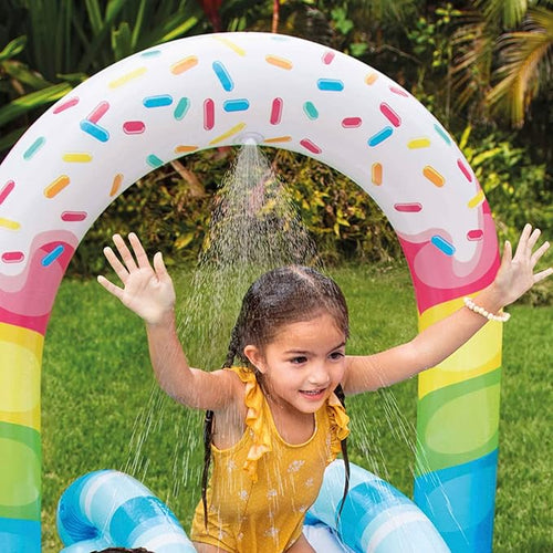 INTEX Candy Themed Inflatable Kids Pool 5ft 5in x 5ft 5in x 4ft | Fun Splash Pool