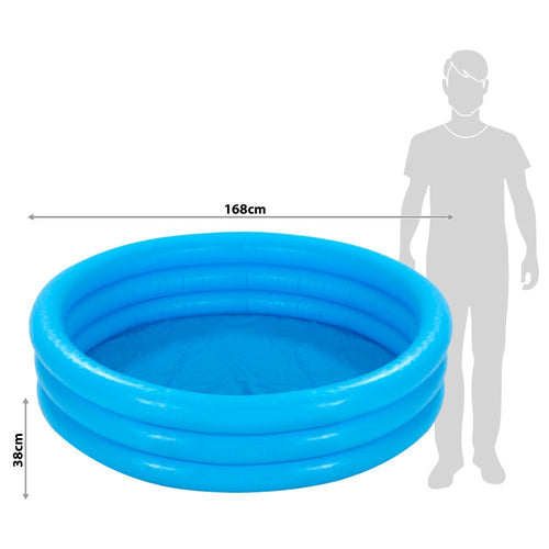 INTEX Crystal Blue Kids Pool 5ft 6in x 1ft 3in | Inflatable Splash Pool