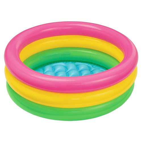 INTEX Durable Sunset Baby Pool 2.8ft x 10in | Inflatable Toddler Splash Pool