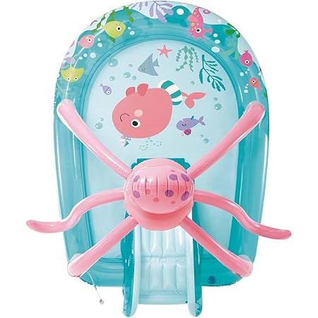 INTEX Octopus Themed Inflatable Kids Pool 7ft 6in x 6ft x 4ft 9in | Splash Play Pool
