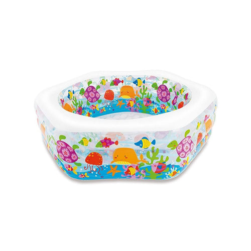 INTEX Ocean Reef Kids Pool 6ft 3in x 5ft 10in x 2ft | Inflatable Family Pool