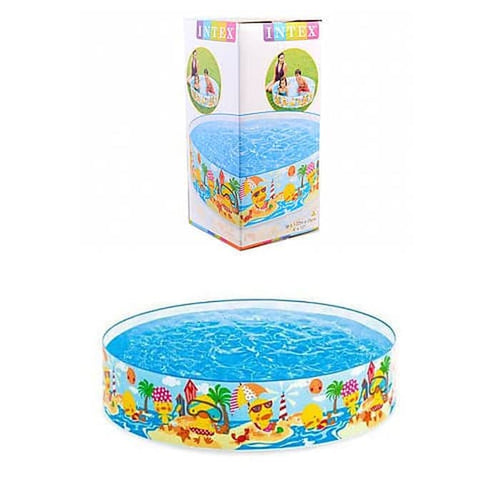 INTEX Ocean Snapset Kids Pool 4ft x 10in | Easy Setup Play Pool
