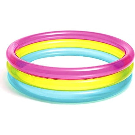 INTEX Rainbow Baby Pool 2.8ft x 10in | Inflatable Toddler Splash Pool