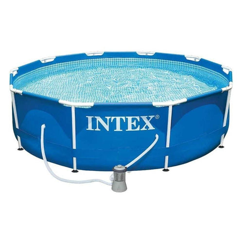 INTEX Round Metal Frame Pool 10ft | Filter Included