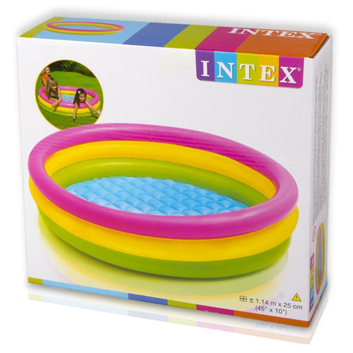 INTEX Sunset Kids Pool 3ft 9in x 10in | Inflatable Splash Pool