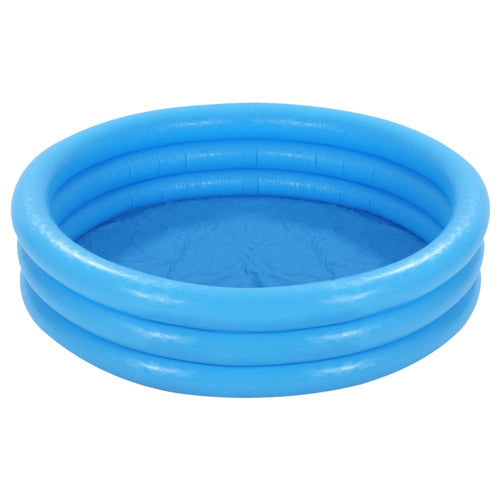INTEX Three Ring Portable Blue Kids Pool 3ft 9in x 10in | Inflatable Splash Pool
