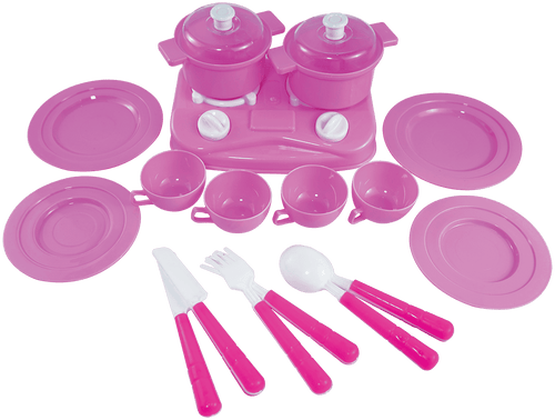Kids Kitchen Cooking Playset with Utensils