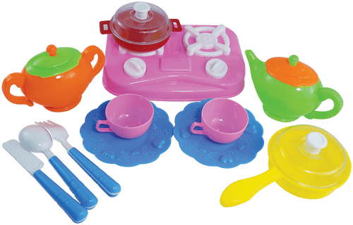Kitchen Tea Set – Pretend Cooking & Tea Party Playset for Kids