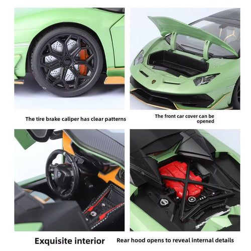 Lamborghini Aventador SVJ63 Diecast Model Car β 1:18 Scale with Lights & Sound