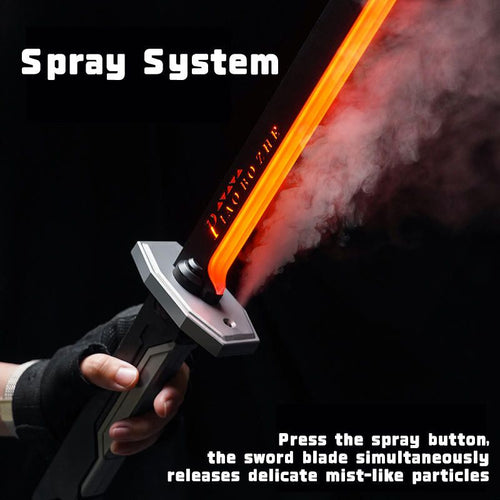 LED Katana Sword Toy β Real Smoke, Sparks & 7-Color Glow Blade for Kids