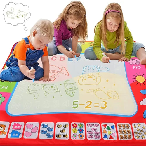 Magical Aqua Doodle Water Drawing Mat for Kids β No Mess Reusable Drawing Pad with Water Pens