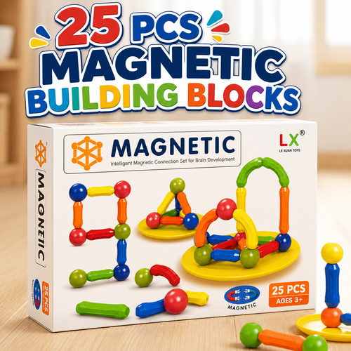 Magnetic Building Blocks β 63 Piece STEM Educational Toy for Kids