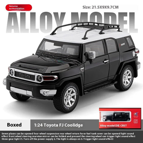 Toyota FJ Cruiser 1:24 Diecast Model Car β Pull-Back with LED Headlights