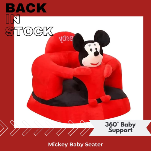Mickey Baby Sofa Seater | Soft Plush Support Chair for Babies & Toddlers