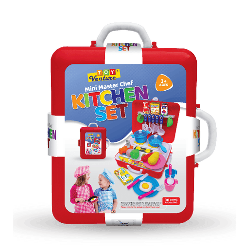 Mini Master Chef Briefcase – Portable Kitchen Playset for Kids