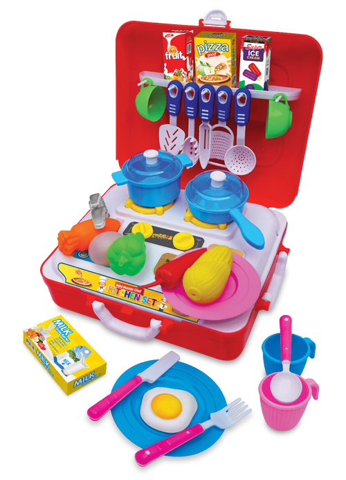 Mini Master Chef Briefcase – Portable Kitchen Playset for Kids