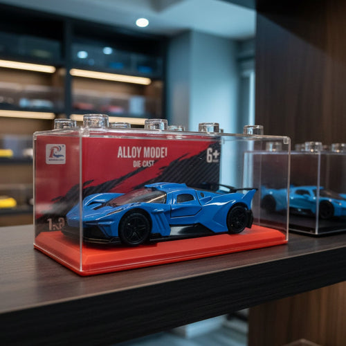Premium 1:36 Scale Diecast Hypercar Model with Display Case