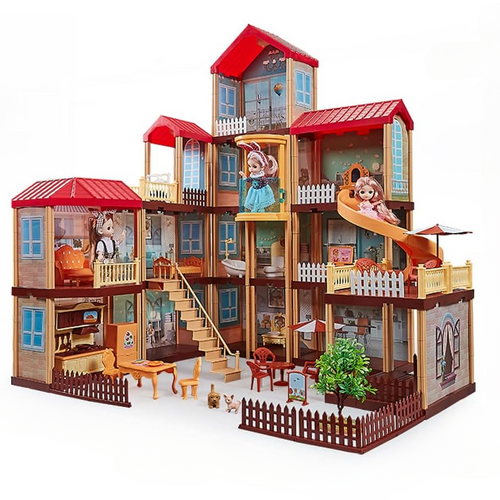 Qixi Toys Princess Doll House – 395-Piece Luxury Playset