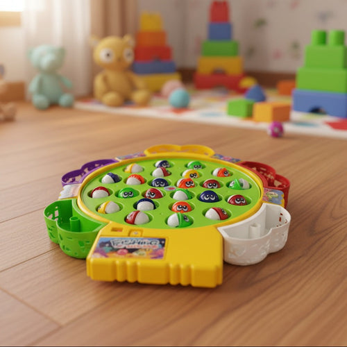Rotating Fishing Game Toy for Kids – 24 Fish Musical Set